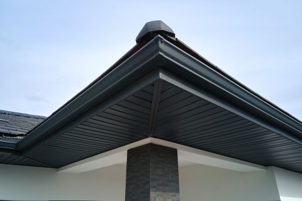 Steel Rain Gutter Installation